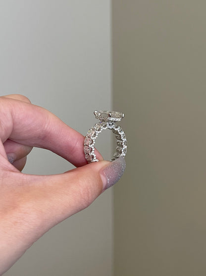 The Rosé Ring, 7 Carat, Radiant, Brilliant