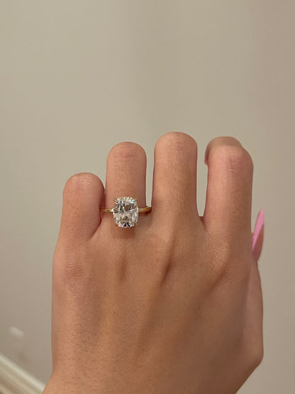 The Rheanna Ring, 4.5 Carat, Cushion, Brilliant