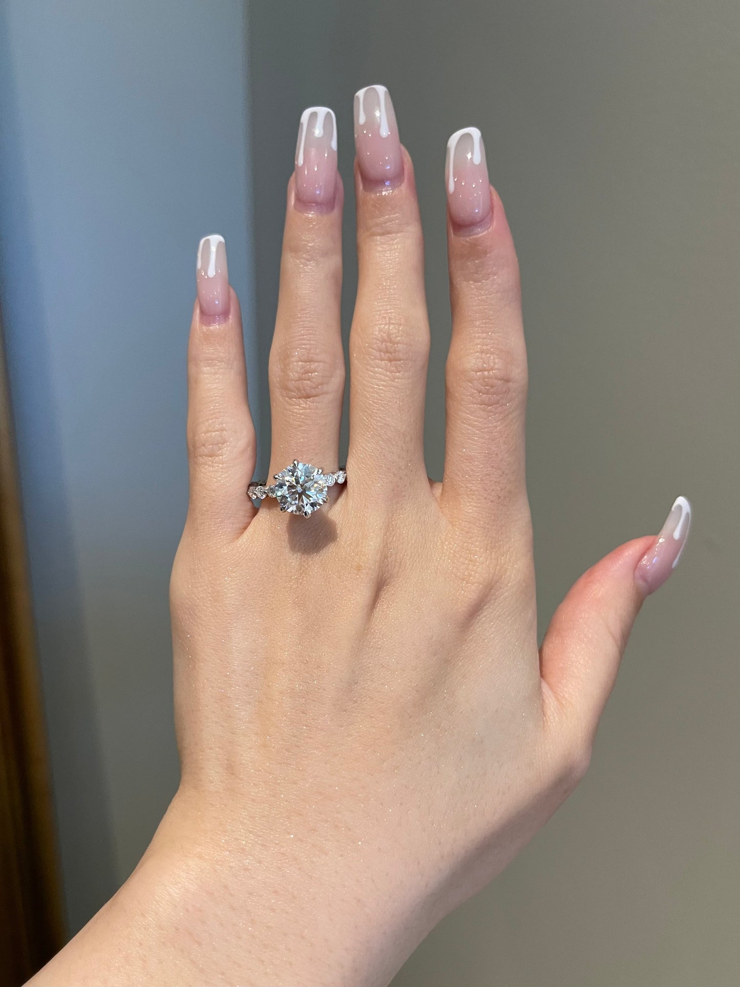 The Elise Ring, 3.5 Carat, Round, Brilliant