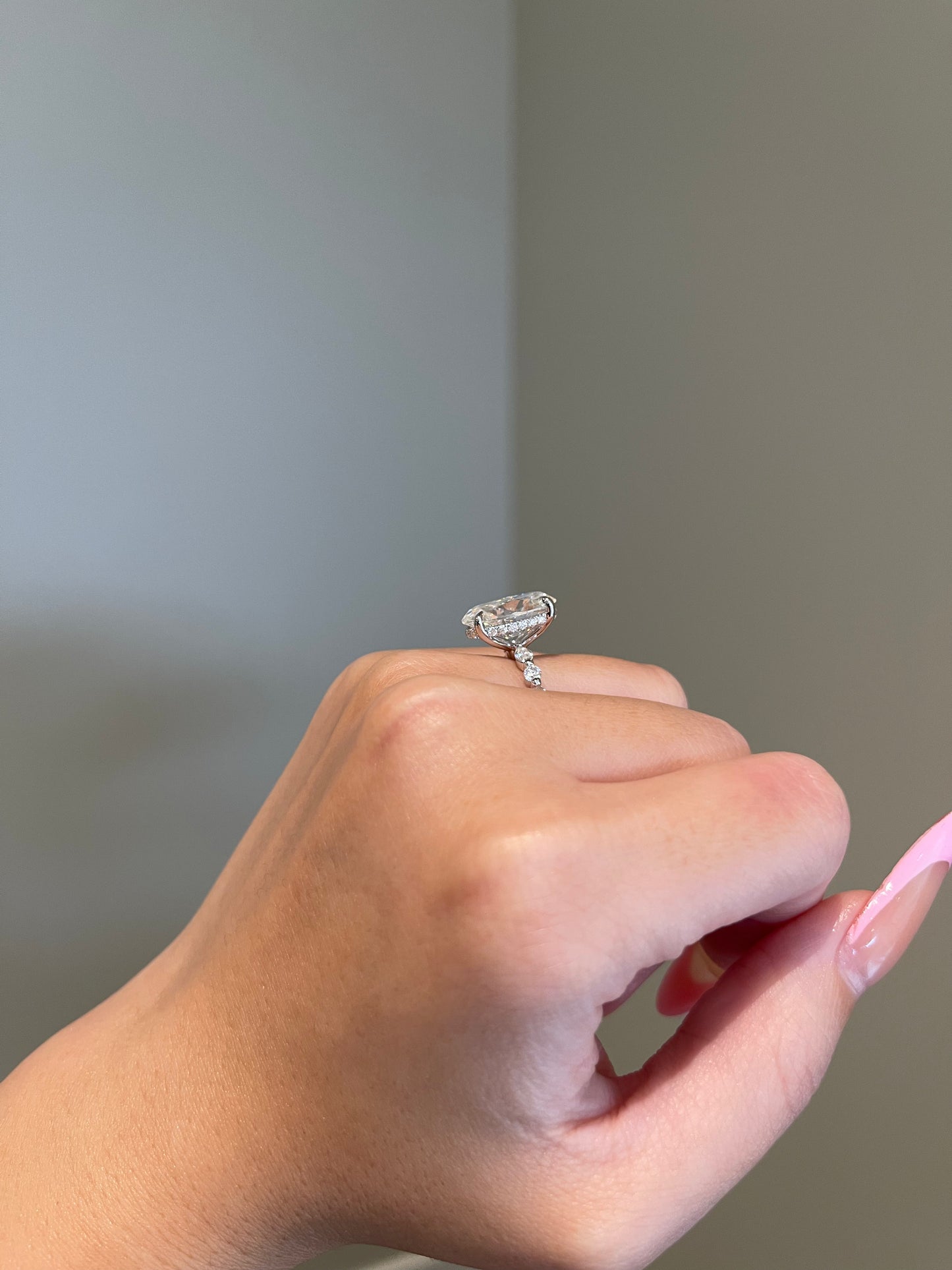 The Kayla Ring, 7 Carat, Oval, Brilliant