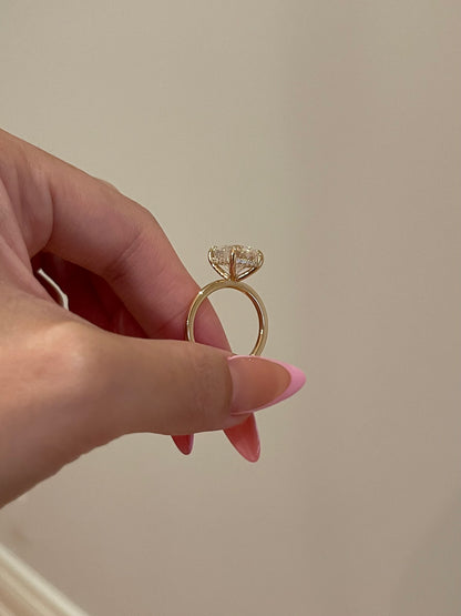 The Rheanna Ring, 4.5 Carat, Cushion, Brilliant