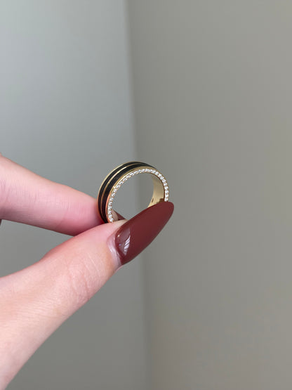 Men’s Wedding Band, Tungsten in Gold, 6mm