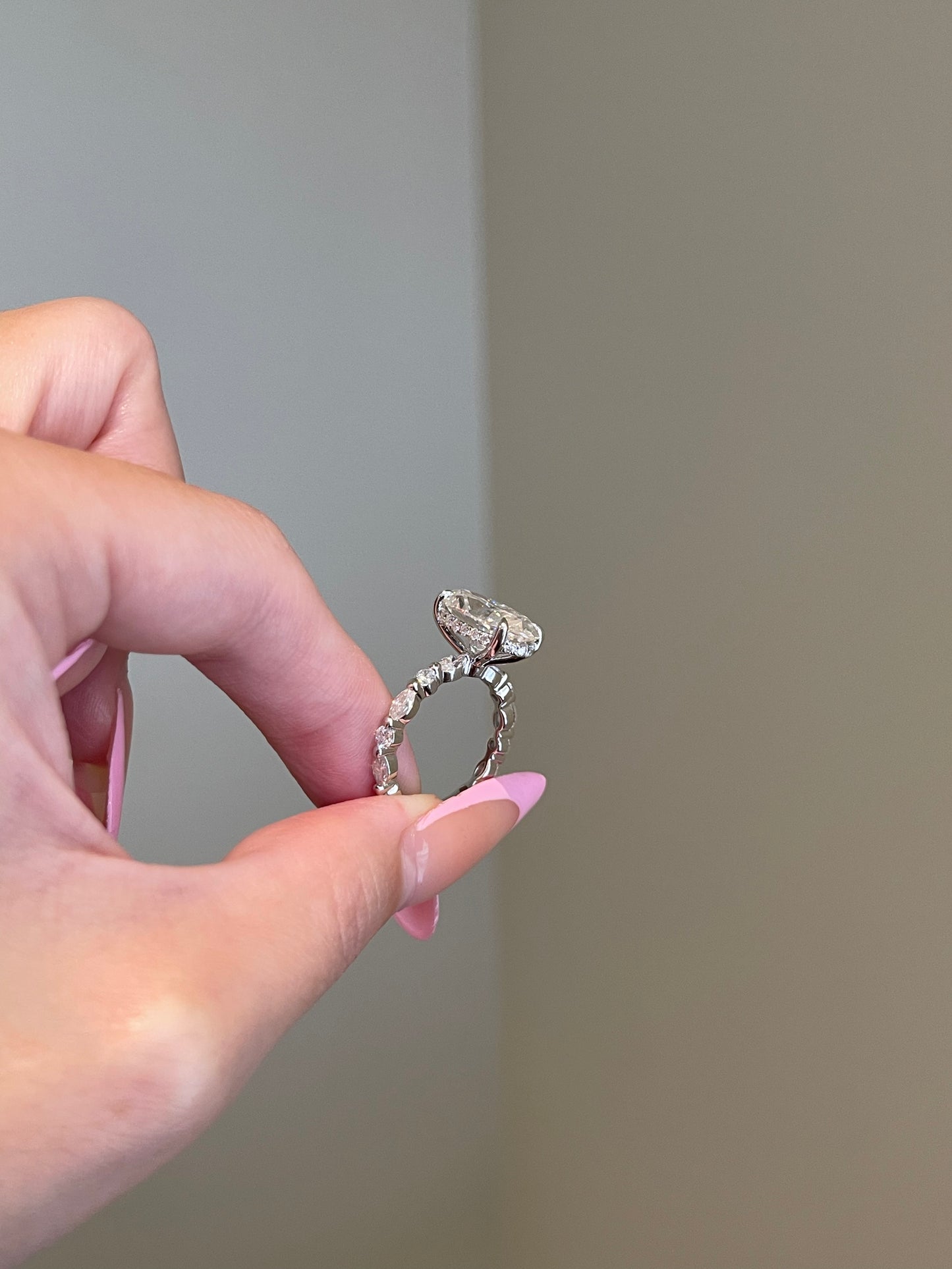 The Kayla Ring, 7 Carat, Oval, Brilliant