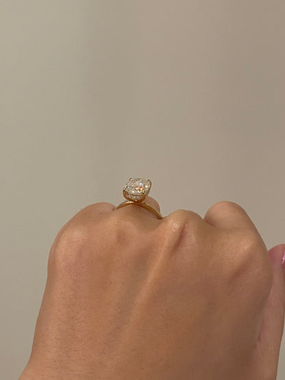 The Rheanna Ring, 4.5 Carat, Cushion, Brilliant