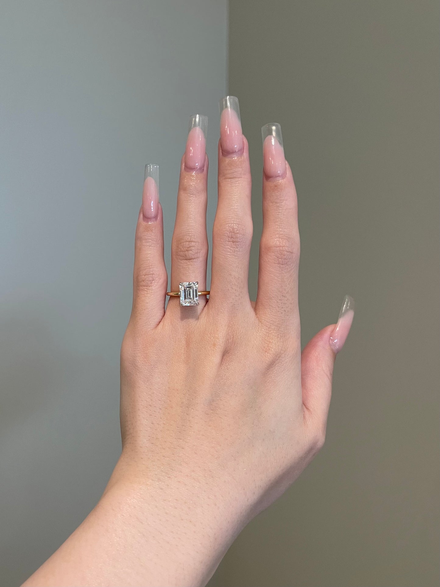 The Rheanna Ring, 3 Carat, Emerald, Step Cut