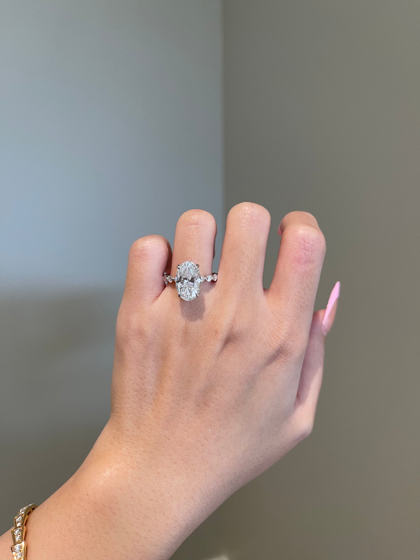 The Kayla Ring, 7 Carat, Oval, Brilliant