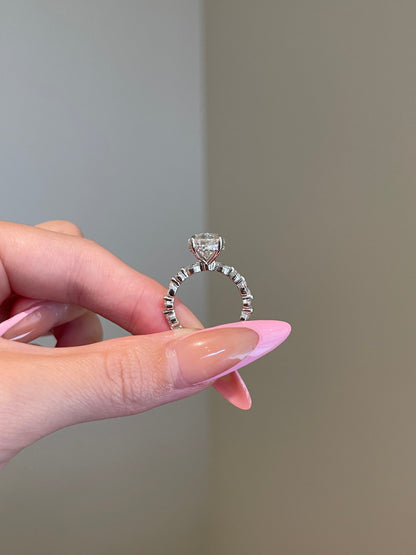 The Kayla Ring, 7 Carat, Oval, Brilliant