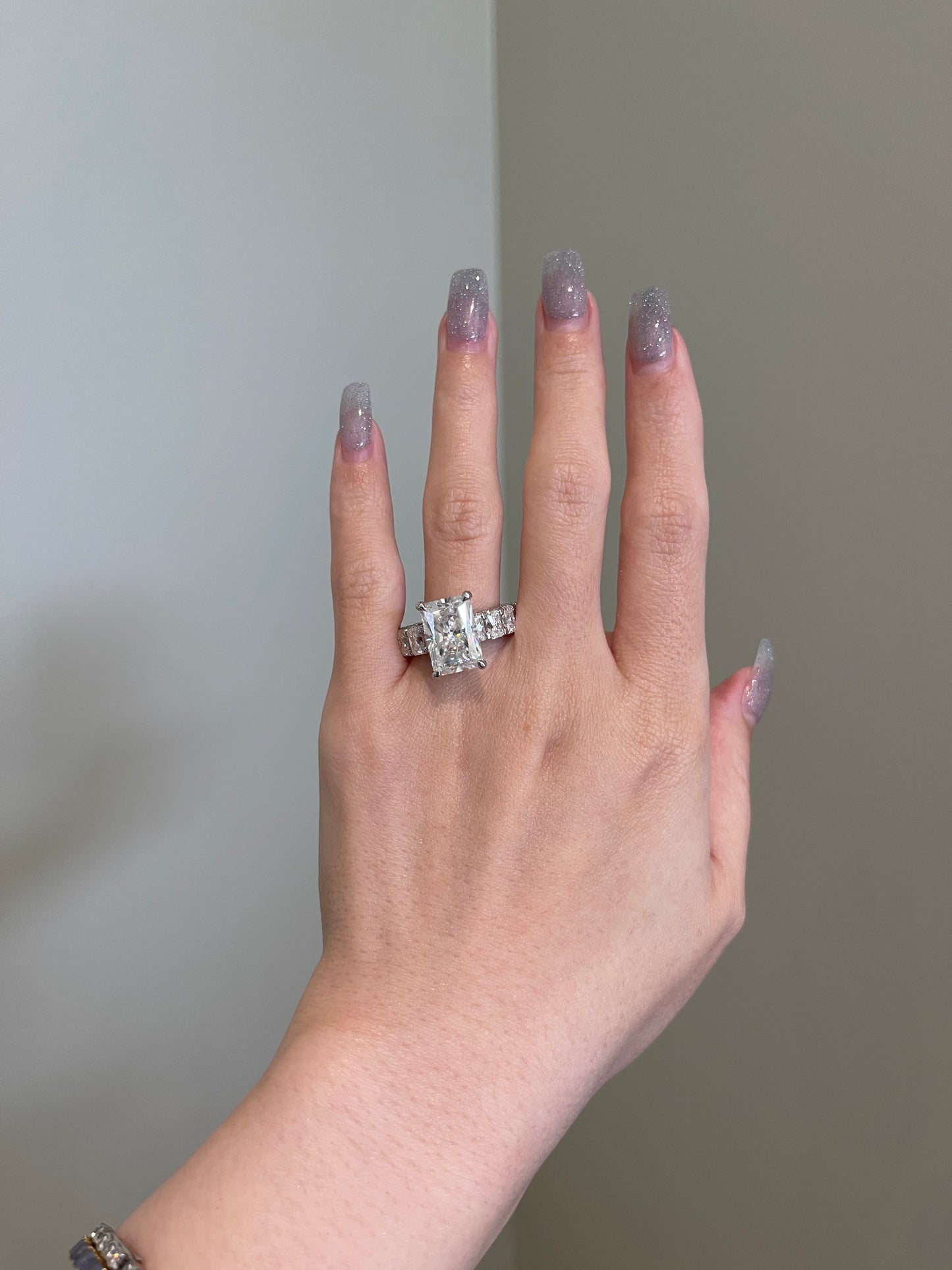 The Rosé Ring, 7 Carat, Radiant, Brilliant