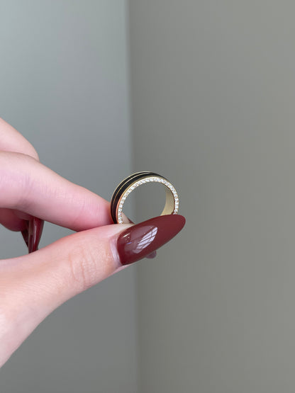 Men’s Wedding Band, Tungsten in Gold, 6mm