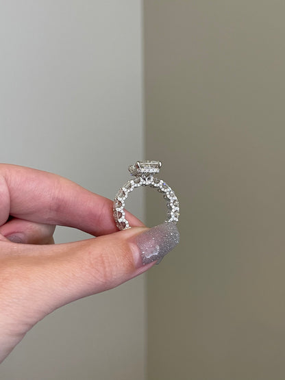 The Rosé Ring, 7 Carat, Radiant, Brilliant