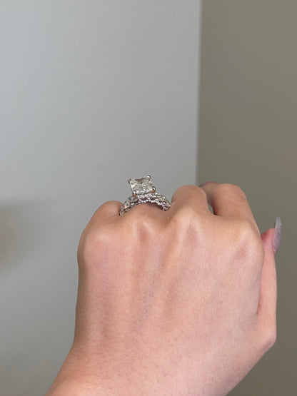 The Rosé Ring, 7 Carat, Radiant, Brilliant