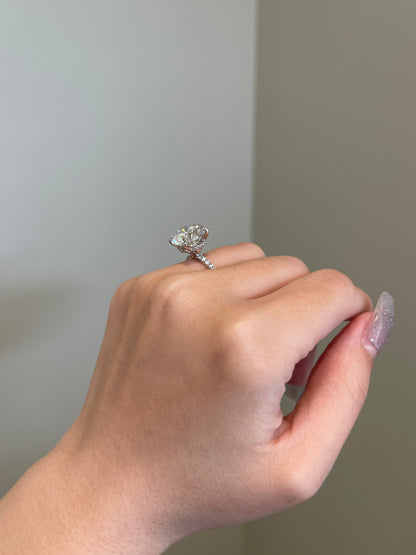 The Priscilla Ring, 6 Carat, Round, Brilliant