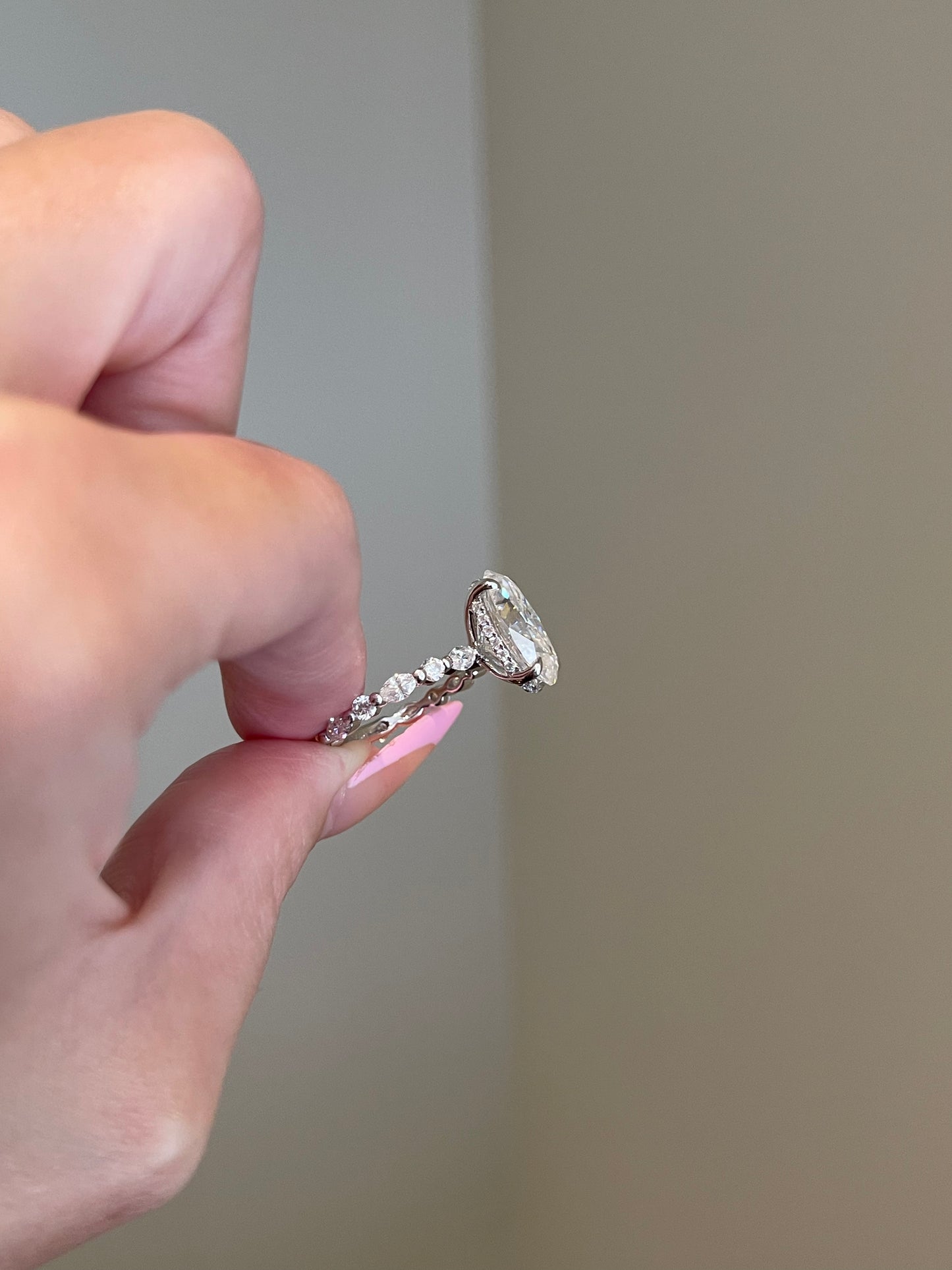 The Kayla Ring, 7 Carat, Oval, Brilliant