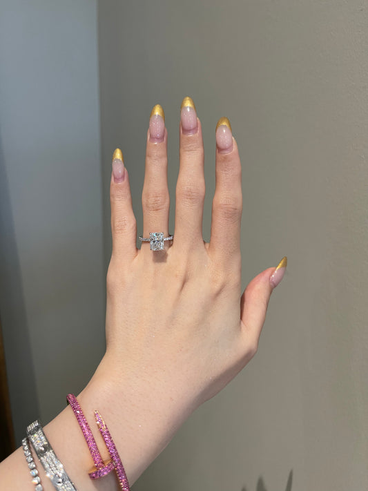 The Priscilla Ring, 3 Carat, Radiant, Brilliant
