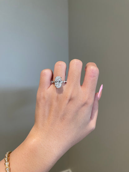 The Kayla Ring, 7 Carat, Oval, Brilliant