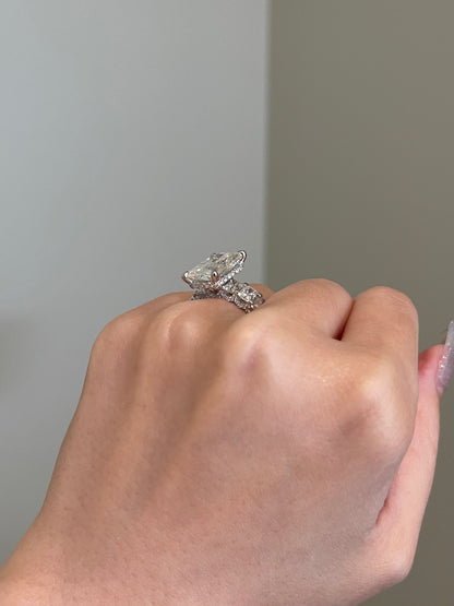 The Rosé Ring, 7 Carat, Radiant, Brilliant