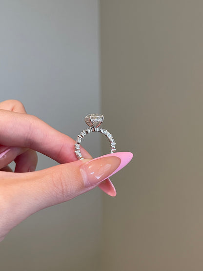 The Kayla Ring, 7 Carat, Oval, Brilliant