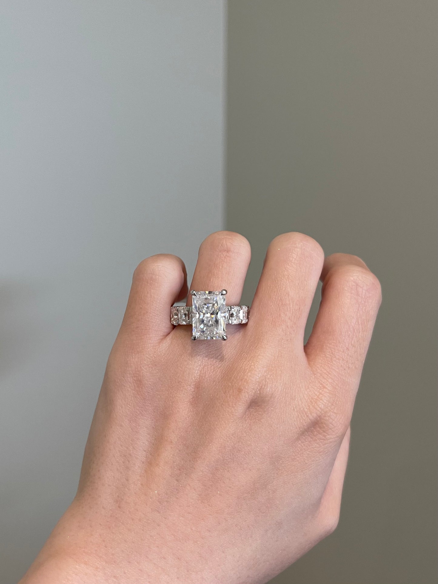 The Rosé Ring, 7 Carat, Radiant, Brilliant