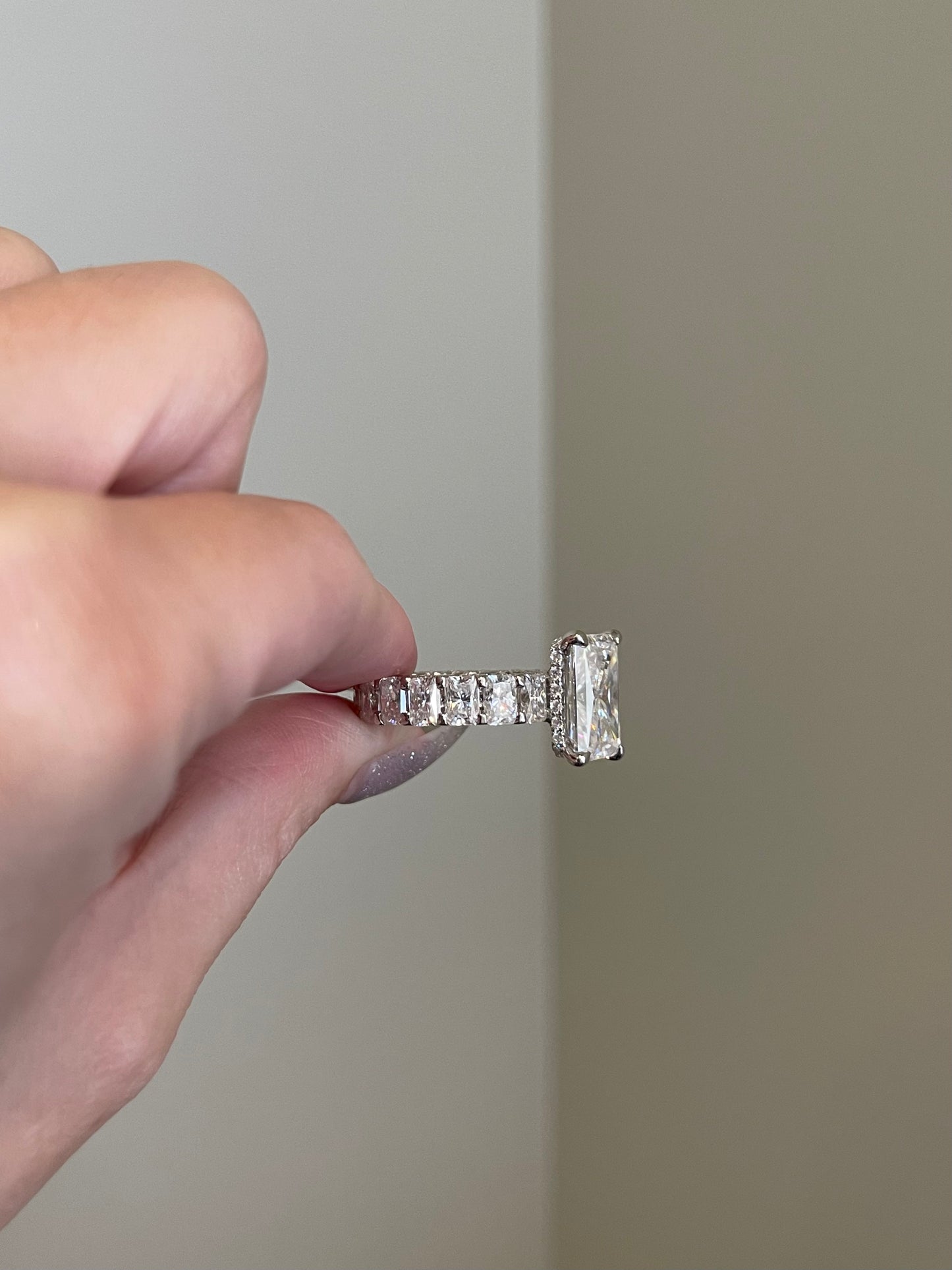 The Rosé Ring, 7 Carat, Radiant, Brilliant
