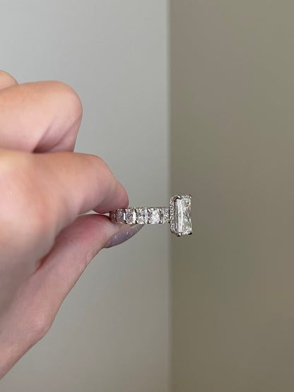 The Rosé Ring, 7 Carat, Radiant, Brilliant