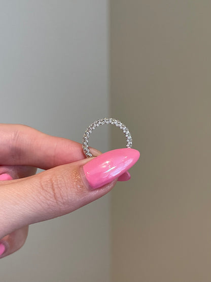 The Rosé Wedding Band, 0.15 Carat, Oval, Brilliant