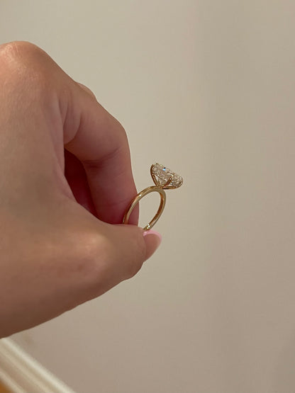 The Rheanna Ring, 4.5 Carat, Cushion, Brilliant