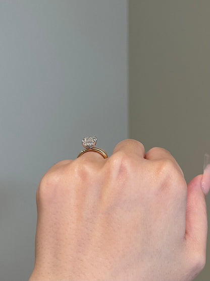 The Rheanna Ring, 3 Carat, Emerald, Step Cut