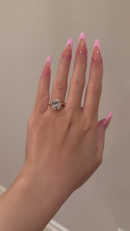 The Rheanna Ring, 4.5 Carat, Cushion, Brilliant