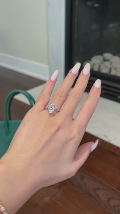 The Rheanna Ring, 3 Carat, Oval, Brilliant