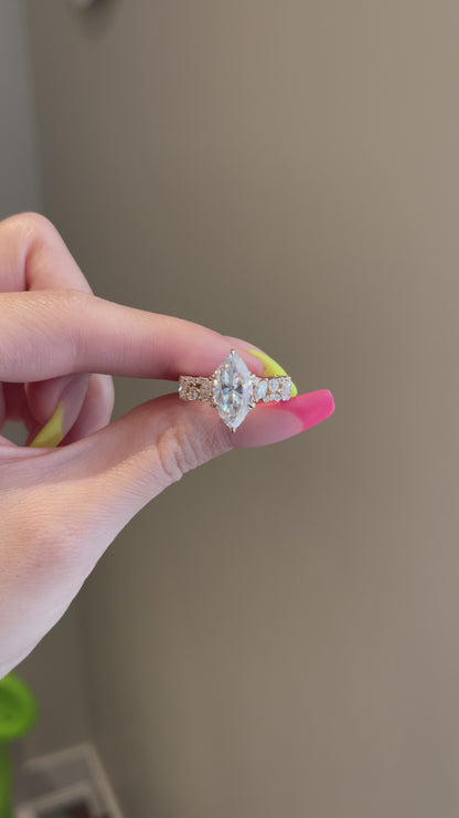 The SHY Designer’s Ring, 3 Carat, Marquise, Brilliant