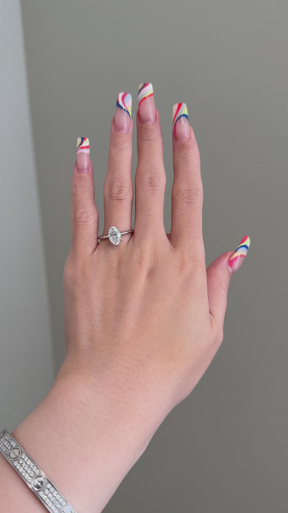 The Sandy Ring, 1.8 Carat, Oval, Brilliant