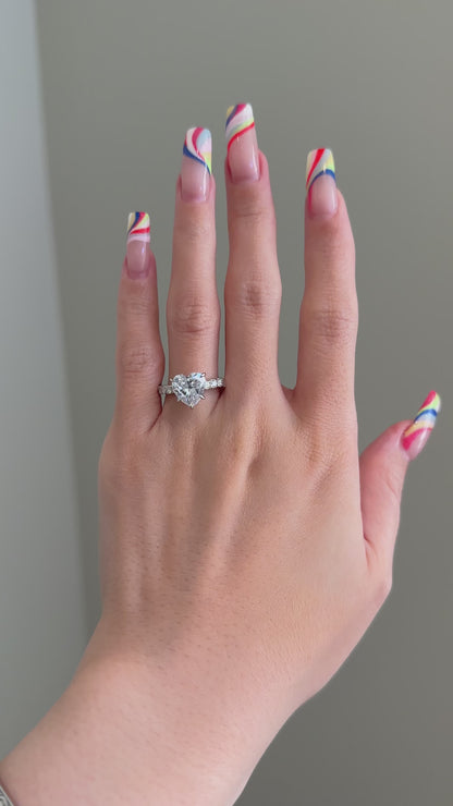 The Gaga Ring, 3 Carat, Heart, Brilliant