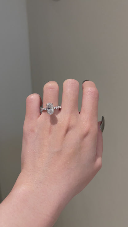The Lisa Ring, 3 Carat, Oval, Brilliant