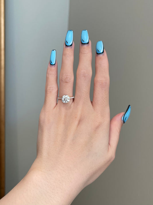 The Helena Ring, 2.2 Carat, Square Cushion, Brilliant