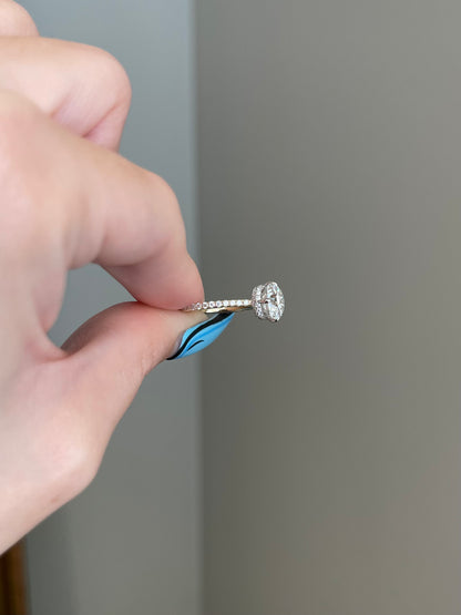 The Helena Ring, 2.2 Carat, Square Cushion, Brilliant