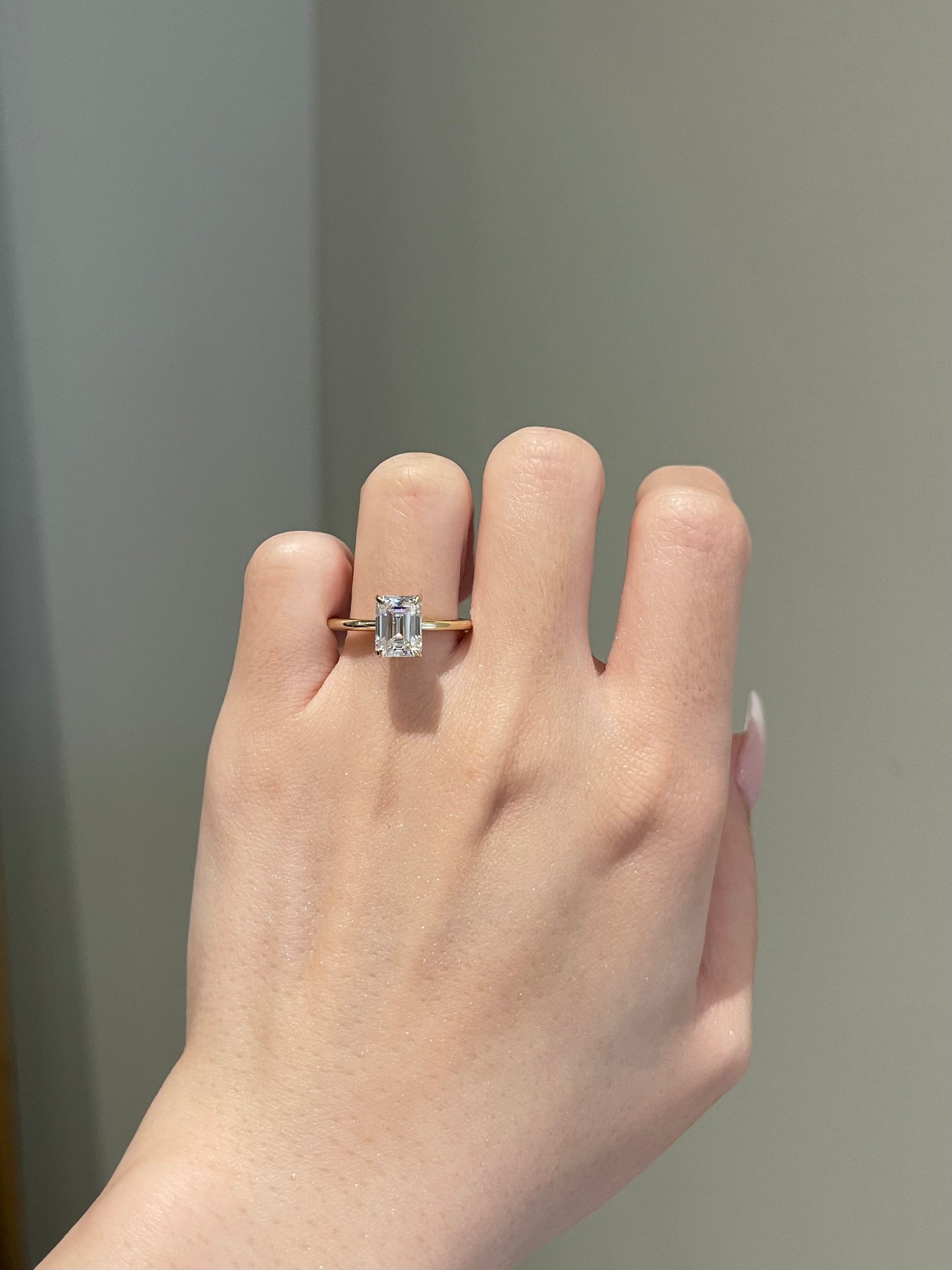 The Selena Ring, 2 Carat, Emerald, Step Cut