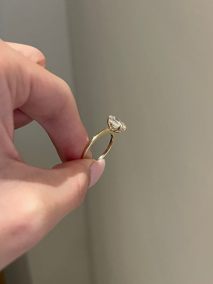 The Selena Ring, 2 Carat, Emerald, Step Cut