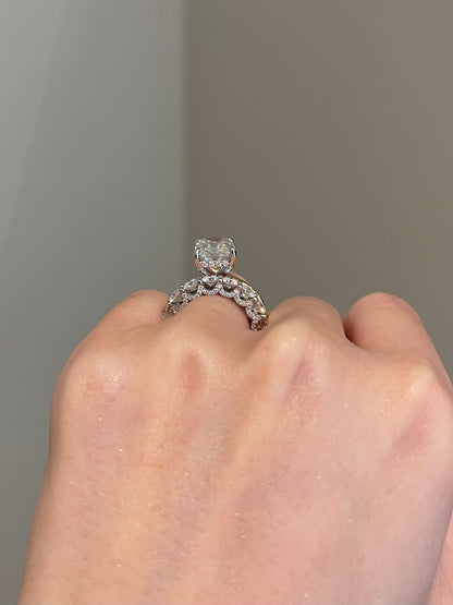 The Selena Ring, 5 Carat, Radiant, Crushed Ice