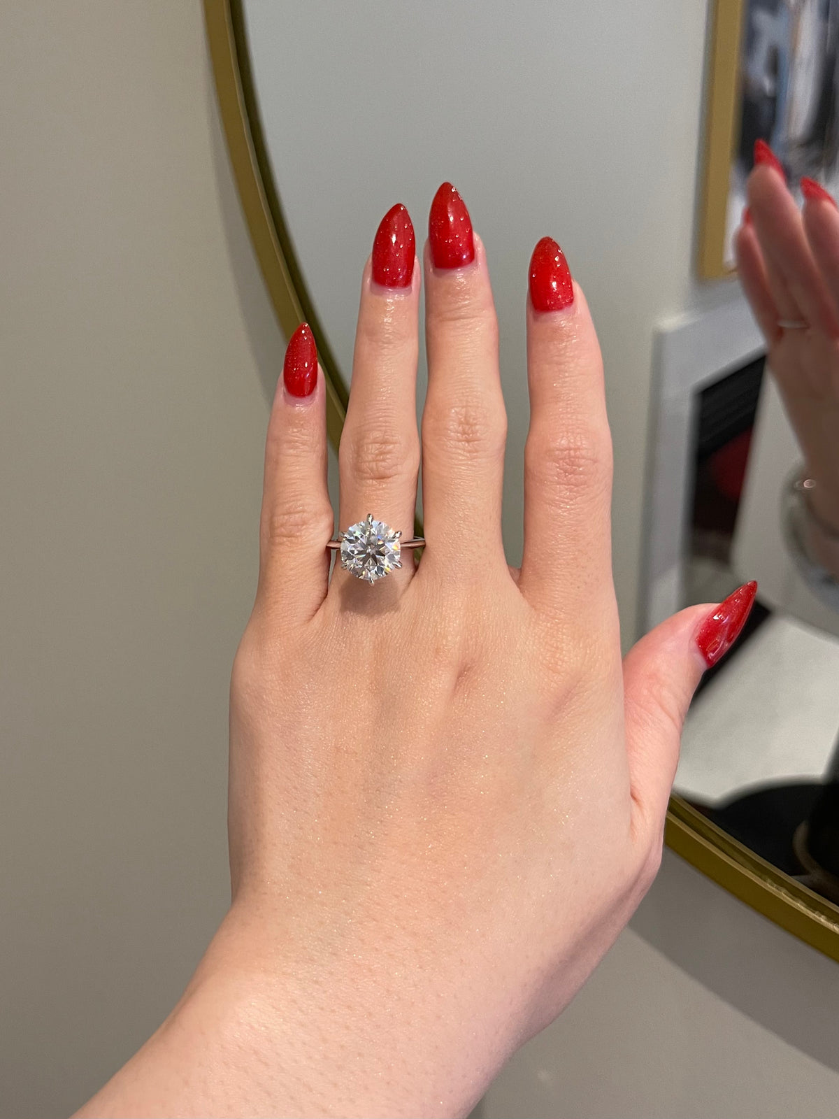 The Savannah Ring 4.5 Carat Round Brilliant SHY MOISSANITE