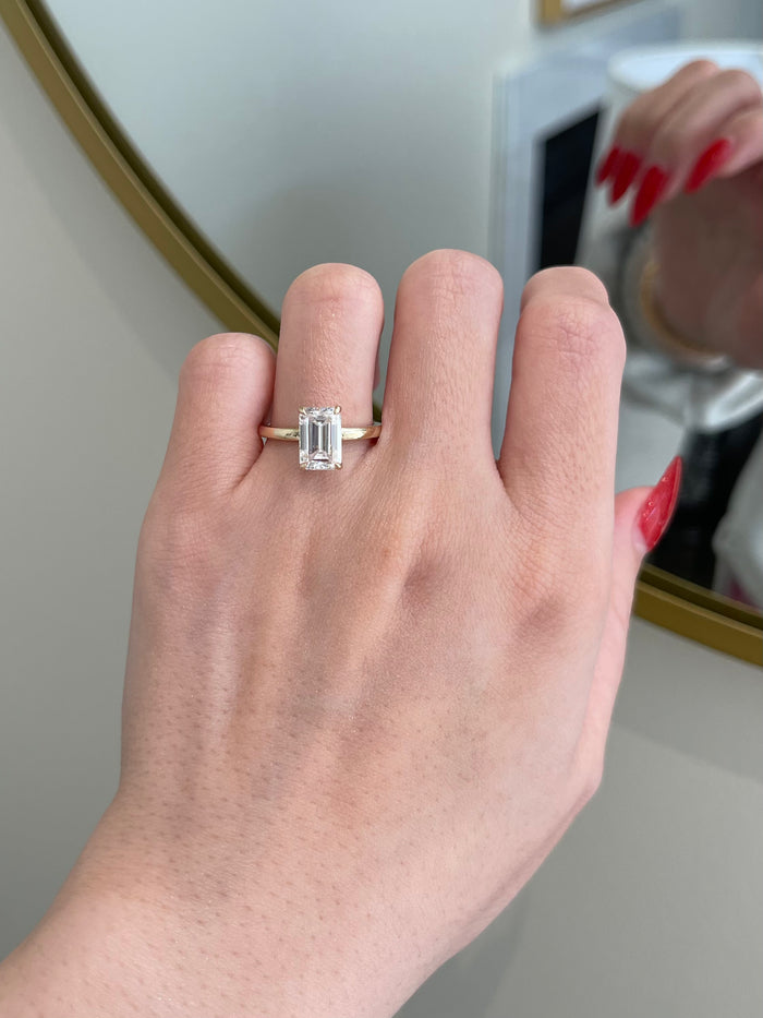 2.5 carat diamond emerald cut Clearance
