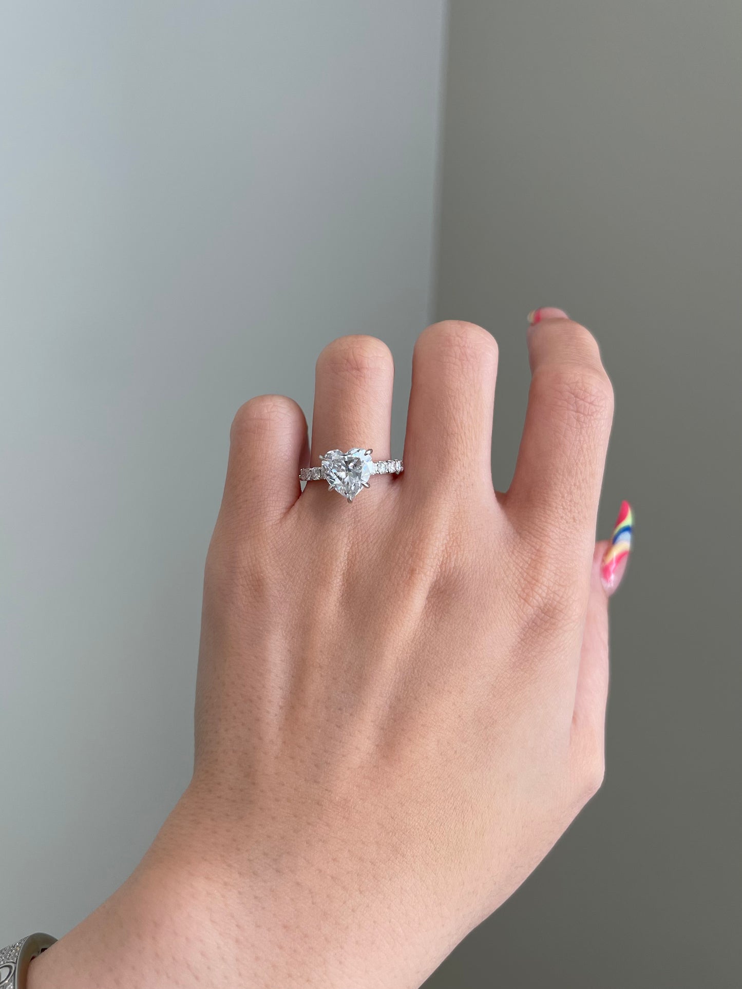The Gaga Ring, 3 Carat, Heart, Brilliant