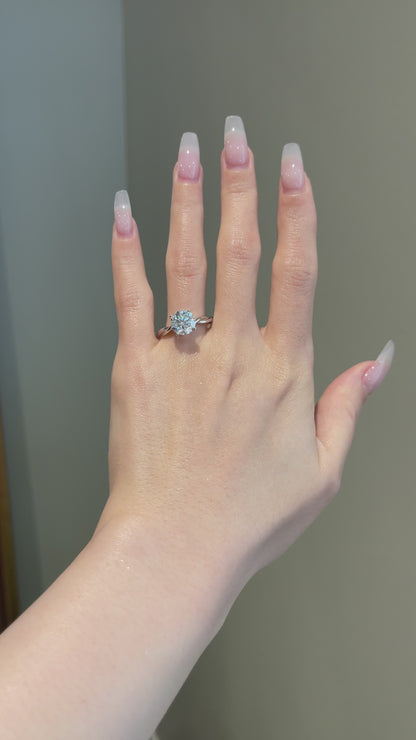 The Hazel Ring, 2.5 Carat, Round, Brilliant