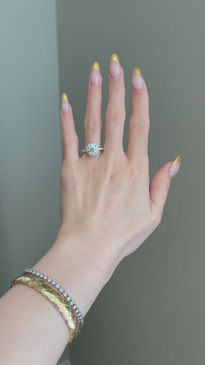 The Sabrina Ring, 1.5 Carat, Round, Brilliant
