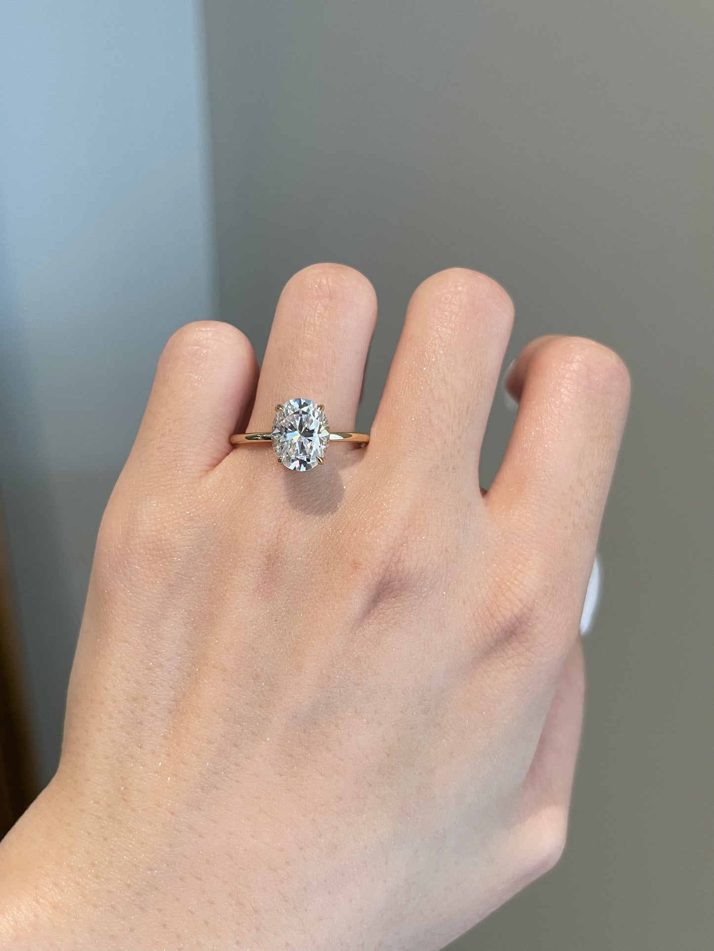 The Hailey Ring, 3 Carat, Oval, Brilliant