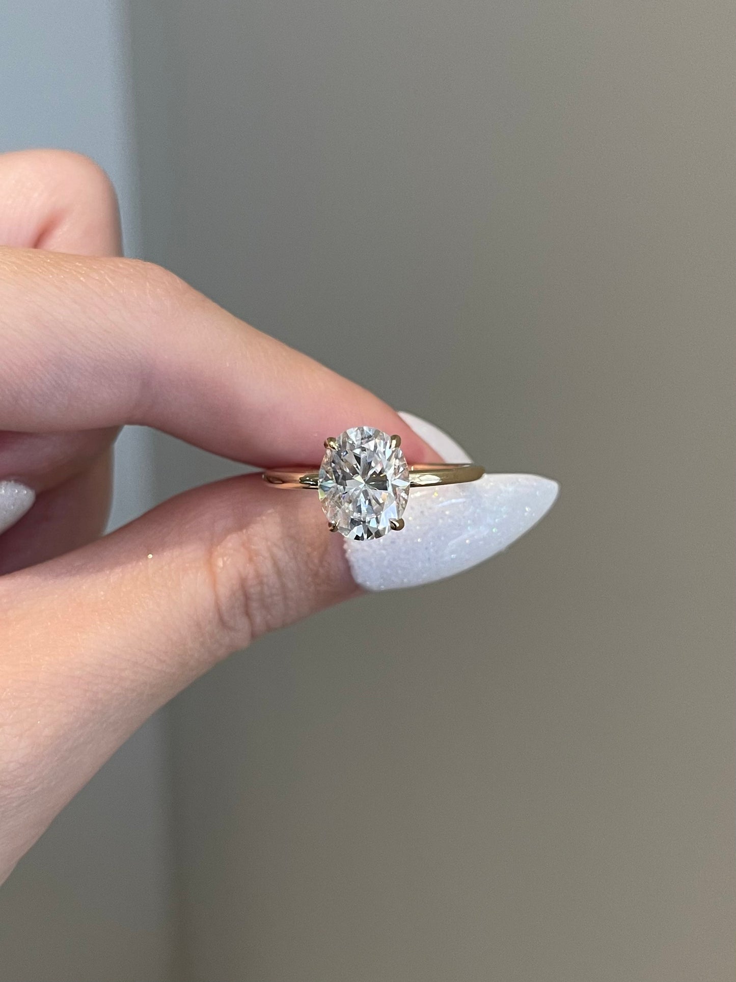 The Hailey Ring, 3 Carat, Oval, Brilliant