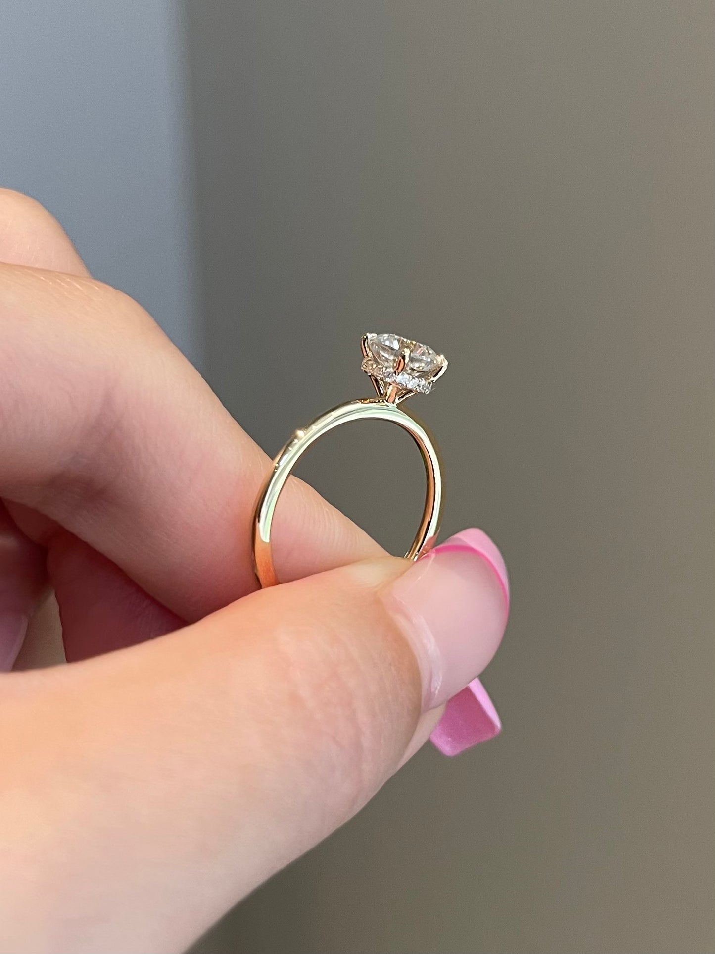 The Rheanna Ring, 0.8 Carat, Square Cushion, Brilliant