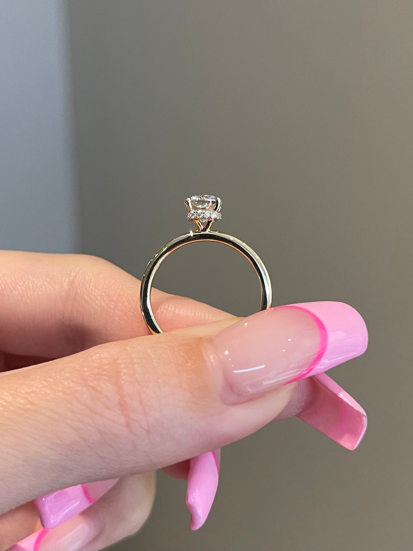 The Rheanna Ring, 0.8 Carat, Square Cushion, Brilliant