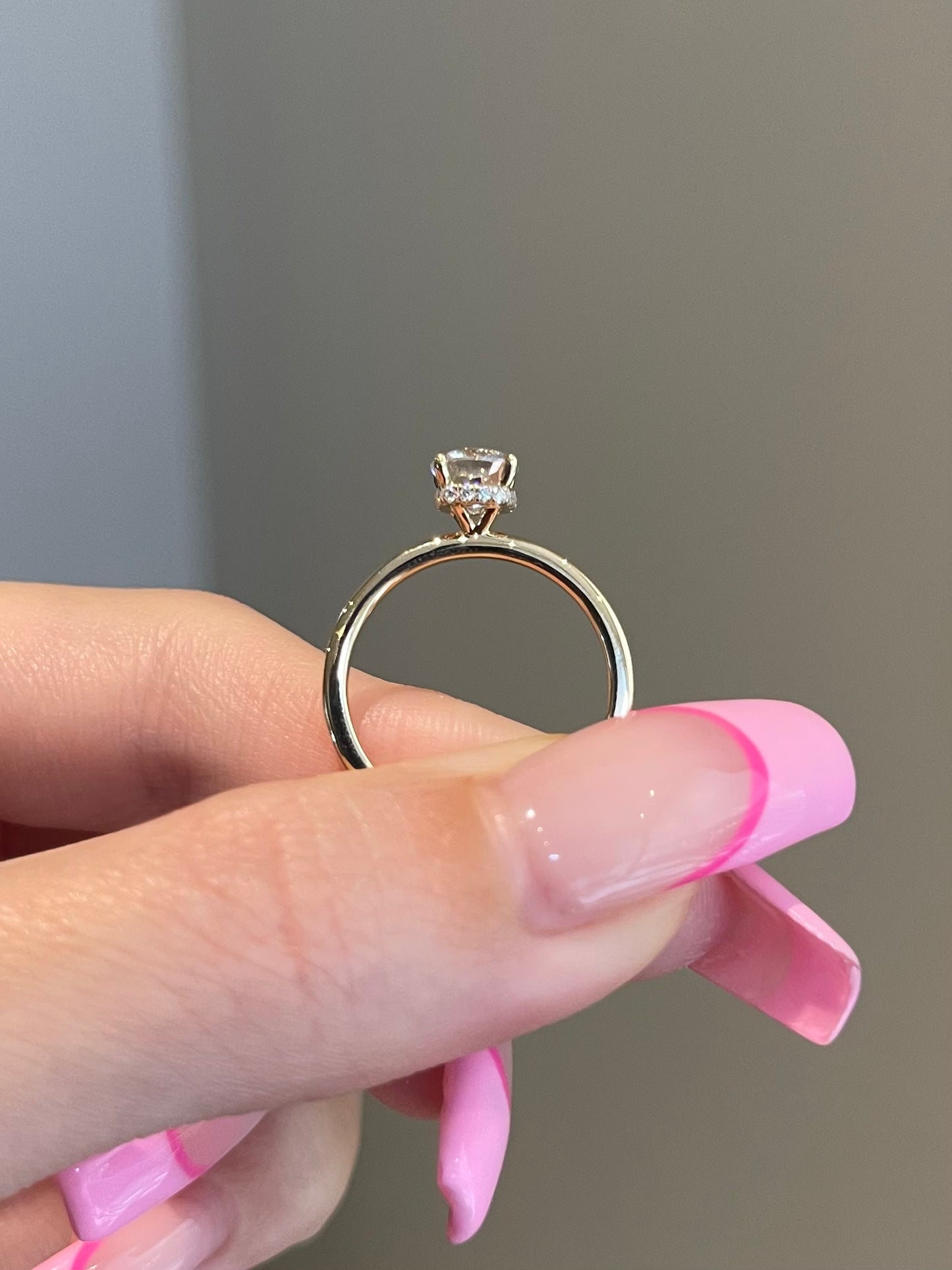 The Rheanna Ring, 0.8 Carat, Square Cushion, Brilliant